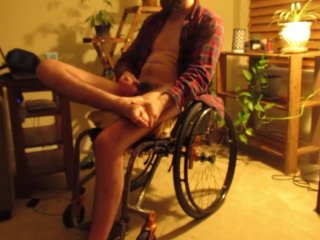 Wheelchair Guy_Gets Hard and Has Leg Spasms