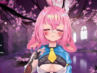 BUNNY GIRLCUMS WITH HER ASMR MIC WHILE CHAT BREAKS TOY, HEARHOW WET SHE IS