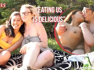 Ersties: Jin Eats Hanna's Pussy In The Woods