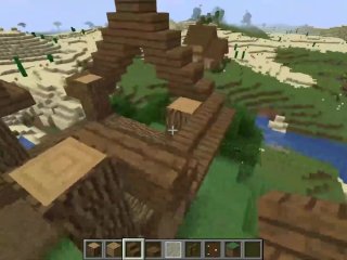 How to BuildA Big Log House in Minecraft(simple Tutorial)