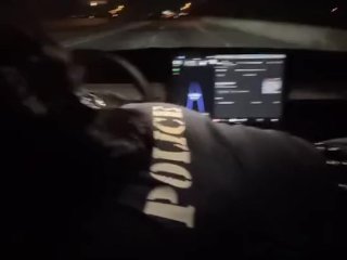 Officer Can’t Get Enough Of This Dick In Brand New Tesla