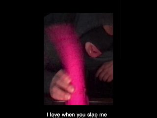 Masked Sissy Eats Cum