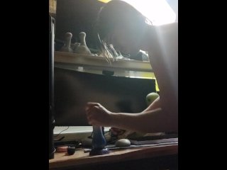 Getting Fucked By A Dragon Dildo