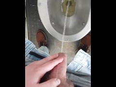 It's very hard to piss with a boner