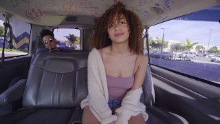 BANGBROS 18-Year-Old Mariah Banks Is Super Cute While Riding Dick Like Champ In A Dank Van