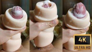 Huge Cock Alexhuff ASMR Horny Guy Jerks Off Big Dick Moans Comes Hard Lots Of Cum