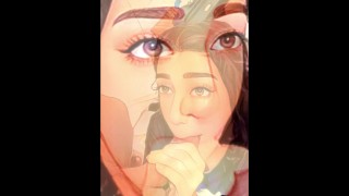 Slut Compilation Of Psychedelic Animated Blowjobs With Anime Girl OBSESSED With BBC