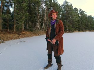 Jerking Off On A Frozen Lake - 4K 30Fps