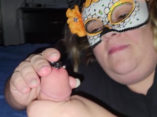 Sexy BBW Wife Stuffs 2 Urethra SoundsIn Cock10mm and 6mm
