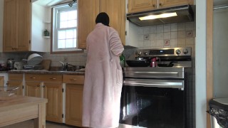 Fucked In The Kitchen By An Iranian Mother