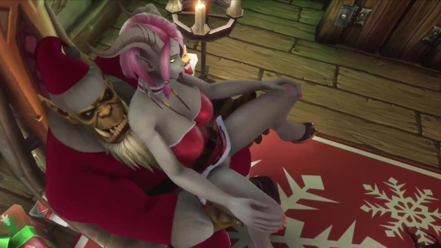 Orc Demon Porn - Sexy Demon Girl Rides Orc Santa's Dick / Warc... - Hentai Porn Video