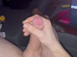 Playing With My Big Cock With My Edge Deep In My Little Until I Cum Hard