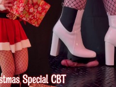 Christmas CBT in Dangerous Boots with Tamystarly - Ballbusting