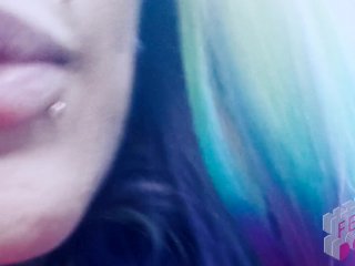 Sissy Brainwash AMSR Whisper Latex Femdom Rainbow Hair Tattooed MistressSuicide Girl Slave Dominati