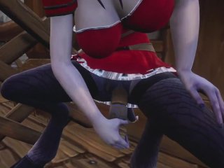 Playing With Her Dildo In Church Warcraft Porn Parody