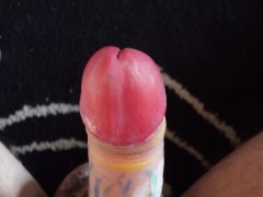 4K | Colored Orgasm | Painted Penis | Handjob | Cum