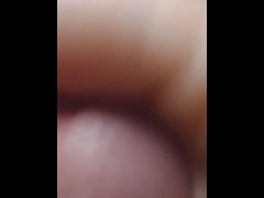 Male moaning and stroking hard dick
