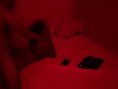 Rough sex under red lights (She was being rude before)