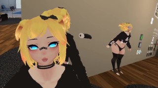 In Vrchat Scuffed Test Recording A Femboy Plays With Toys