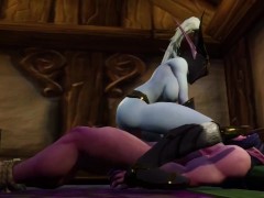 Man Bondaged up So She can Ride Him | Warcraft Porn Parody