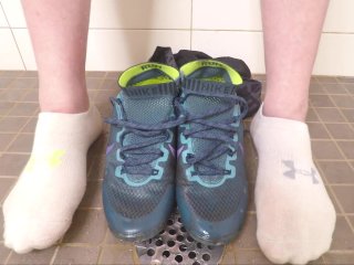 Pee/Cum Filled Muddy Nike Hyperfeel And Under Armour Socks