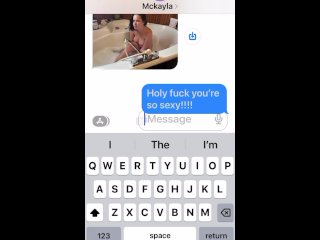 Slut Texting Boyfriend That His Friend Came Over And Fucked Her (Part 1)