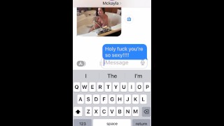 Slut texting boyfriend that his friend came over and fucked her (part 1)