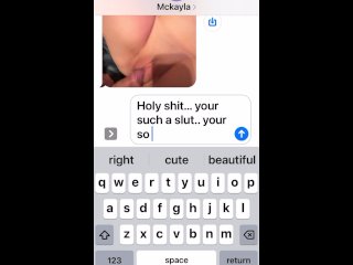 Slut Texting Boyfriend That His Friend Came Over And Fucked Her (Part 2)