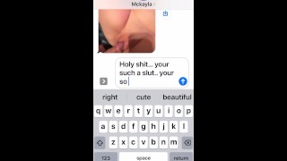 Pictures Part 2 Of A Slut Texting Her Boyfriend That His Friend Came Over And Fucked Her