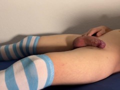 Femboy tries out his new penetrating toy. It made him shoot a HUGE load (preview) - Jaidensensual
