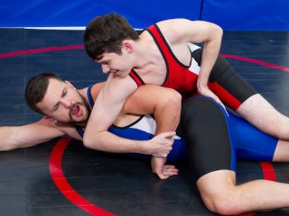 Cocky Boy Dakota Lovell Dominates Hairy Buddy Eric Fuller During Wrestling Practise - Varsity Grip