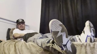Masturbate Sexysaggeryo Is Chilling And Sagging In Bed While I Fuck My Toy