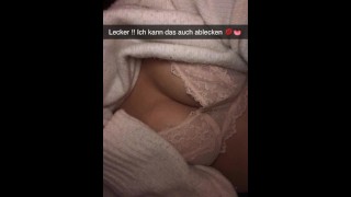 Rough Shy German Girl Snapchats Best Friend
