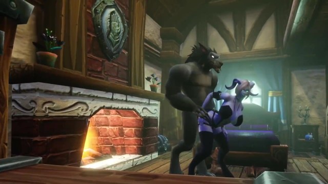 640px x 360px - Draenei has Sex With a Transforming Werewolf | Warcraft Porn Parody -  EroThots