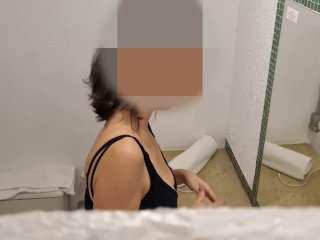 Wife Comes Out of the Bathroom_with Her Mouth All DirtyWith Sperm.