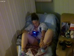 Bra and Panties Playing Video Games Cant Get No Better