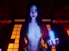 The ghost of a horny woman fucks a handsome cock full of cum | 3D Hentai Animations | P94
