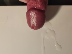 Cumshot on the table.