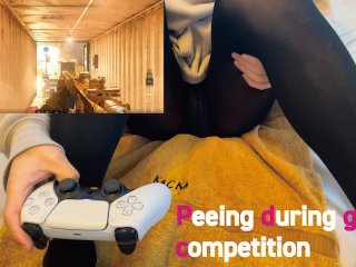 I Couldn't Stand Peeing During A Game Tournament, So I Did It On The Spot ♡Japanese Hentai Cosplayer