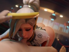 Mercy Sweet Blowjob in the Park [Grand Cupido]( Overwatch )