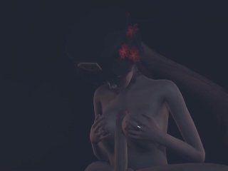 Genshin Impact Hentai - Hu Tao And Amber Sex In Darkness