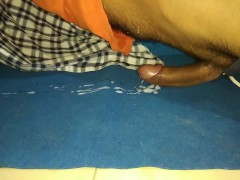 Peaceful Rubbing on DOOR MAT with Soft Moaning - CumBlush
