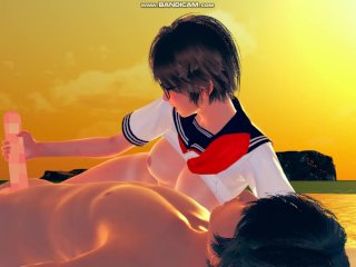 3D Hentai Game Ai Syoujyo [Riko Ep:06]【Ai少女 眼鏡,ショートカット,Jk,白ハイソックス,Sex】