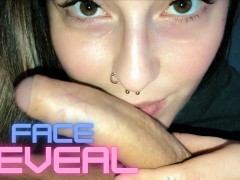 FACE REVEAL!!! Blowjob and Deepthroat with happy ending from amateur girl