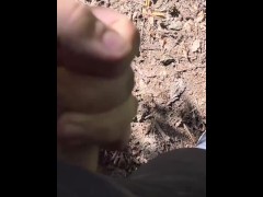 Outdoor Masturbation in a Hollister jeans