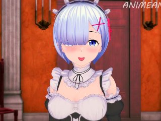 Rem And Subaru From Re:zero Have A Happy Ending Of Creampies - Anime Hentai 3D Uncensored