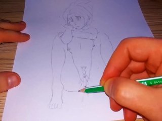 A Thoughtful Japanese Woman Pisses On The Floor