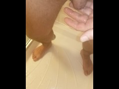 Pissing on myself in the shower!