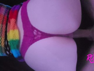 Rainbow Bitch Gets Fucked Hard [Roxy Lights]