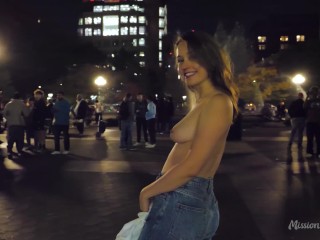 my epic topless night out, so many reactions from strangers!